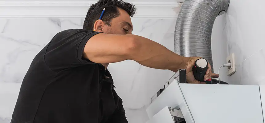 Precision In-wall Dryer Vent Cleaning & Rerouting Corrections in San Bernardino, CA